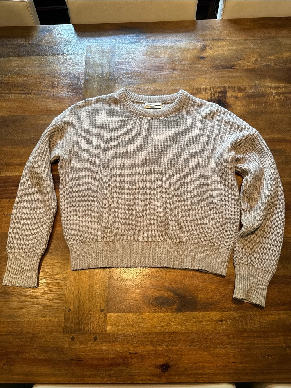 Urban Outfitters Beige Crewneck Knit Sweater Size Medium